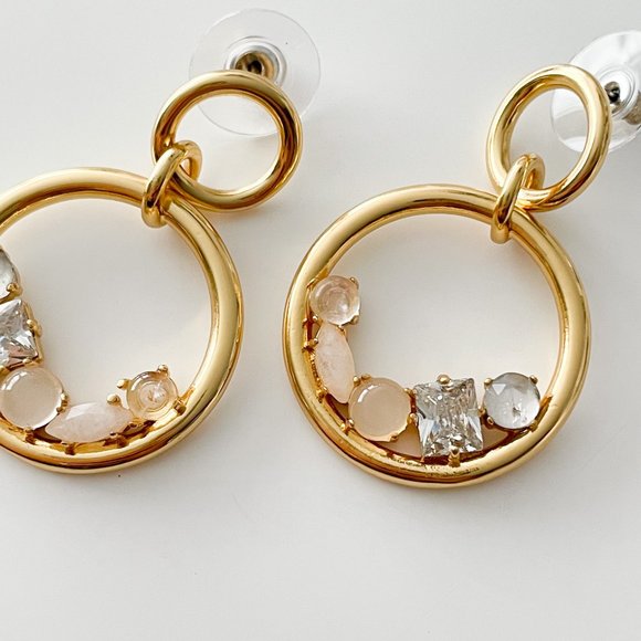 J. Crew Nested Stone Drop Earrings - Picture 3 of 4